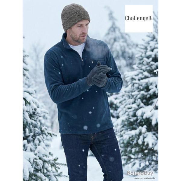 Sweat Polaire Col Zipp� 1 Poche Caribou1 Challenger