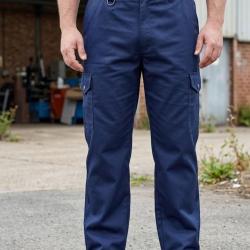 WORKER K569 -- Pantalon de travail bleu : robustesse moleskine et libert&eacute; de mouvement 64