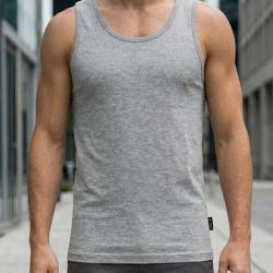 CHALLENGER F105 D&eacute;bardeur uni pour homme en coton gris chin&eacute; le confort absolu disponible jusqu au 3