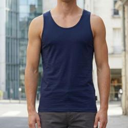 CHALLENGER F105 D&eacute;bardeur uni pour homme en pur coton bleu marine le confort absolu disponible jusqu