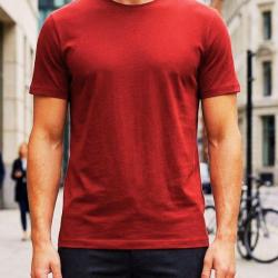 Tee shirt uni ras du cou 510110U002 CHALLENGER Coton peign&eacute; premium 160g