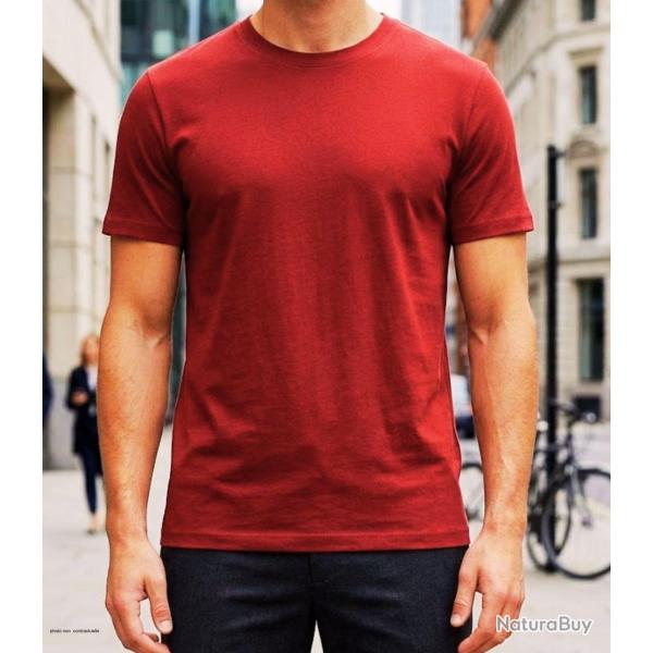 Tee shirt uni ras du cou 510110U002 CHALLENGER Coton peign� premium 160g