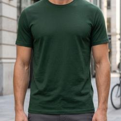 Tee shirt uni ras du cou CHALLENGER 510110U004 Le confort premium en coton peign&eacute; 160g