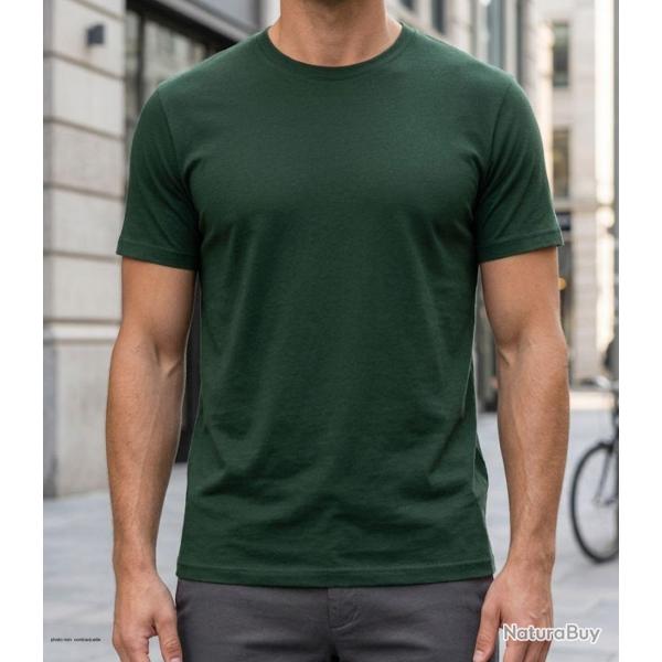 Tee shirt uni ras du cou CHALLENGER 510110U004 Le confort premium en coton peign� 160g