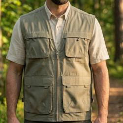 Gilet sans manches MAYFLOWER 818063U001 100 Coton et confort multipoches