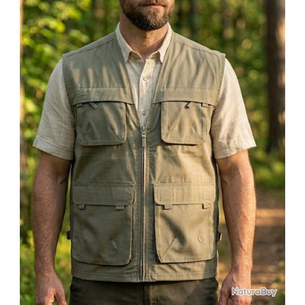 Gilet sans manches MAYFLOWER 818063U001 100 Coton et confort multipoches
