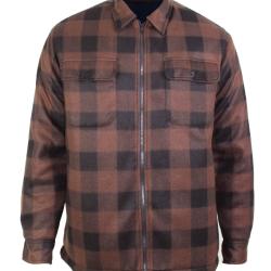 Surchemise bucheron doubl&eacute;e en polaire CARNAC3