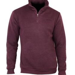 Sweat col montant zipp&eacute; en polaire CHARLY1