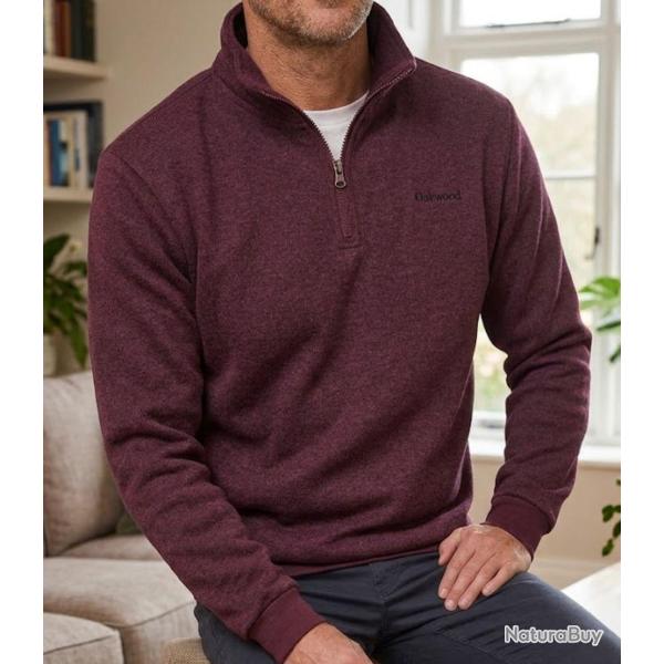 CHALLENGER CHARLY1 Sweat polaire bordeaux chin� �l�gance et confort douillet