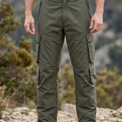 MAYFLOWER E0166K Pantalon cargo doubl&eacute; kaki chaleur et robustesse pour l ext&eacute;rieur