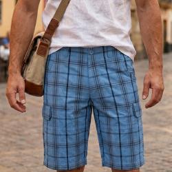 Bermuda WINCHESTER INTACT1 &agrave; carreaux en coton le style d&eacute;contract&eacute; et rafra&icirc;chissant de l &eacute;t&eacute;