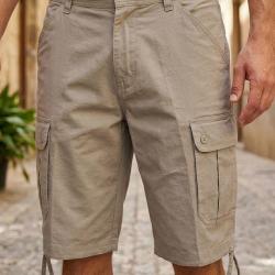 Bermuda Cargo WINCHESTER INVICTUS1 en coton et lin : le confort naturel et fonctionnel de l'&eacute;t&eacute; 40