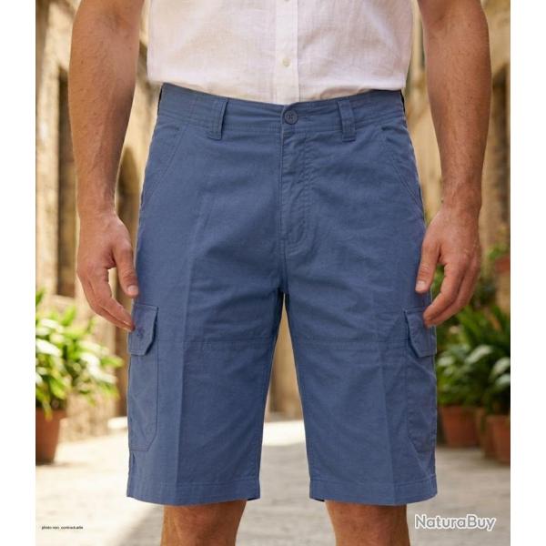 Bermuda WINCHESTER ISLAND2 uni en coton le short chic et confortable pour vos journ�es ensoleill�es