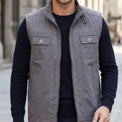 WINCHESTER JACKSONG Gilet sans manches gris robustesse twill et libert&eacute; de mouvement