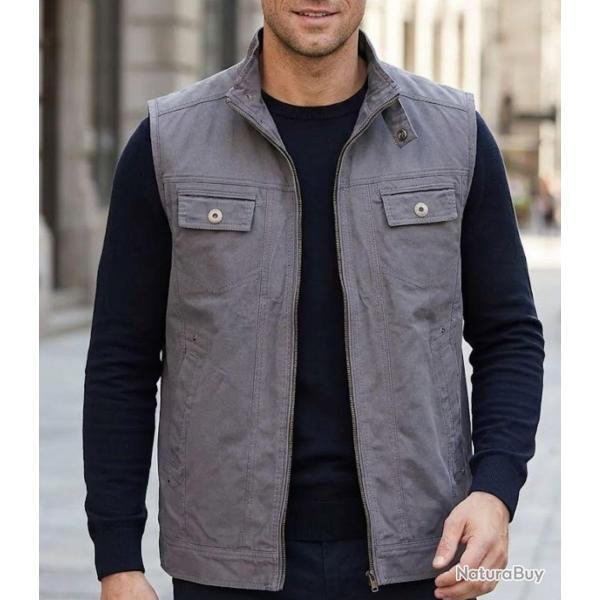 WINCHESTER JACKSONG Gilet sans manches gris robustesse twill et libert� de mouvement