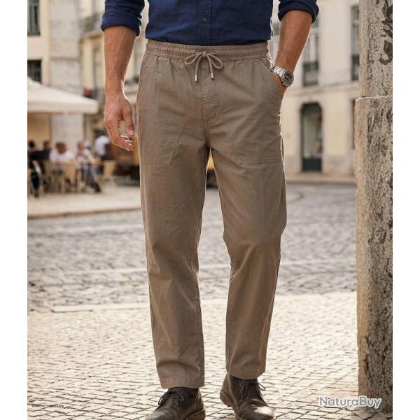 Pantalon ceinture �lastiqu�e K0084B