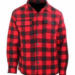 Surchemise polaire &agrave; carreaux doubl&eacute;e bucheron KOZAK1 L