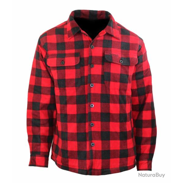 Surchemise polaire � carreaux doubl�e bucheron KOZAK1 XL