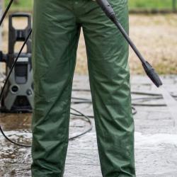 SEDETEX U674 Pantalon de pluie vert kaki imperm&eacute;abilit&eacute; et praticit&eacute;