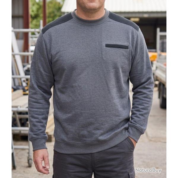 CHALLENGER PARFAIT1 Sweat molleton gris chin� chaleur 320 g et r�sistance