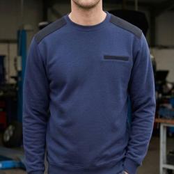 CHALLENGER PARFAIT2 -- Sweat molleton bleu : chaleur 320 g et r&eacute;sistance L