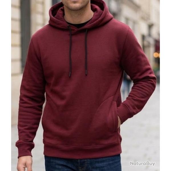 CHALLENGER PRIAM3 Sweat � capuche bordeaux alli� sport et confort