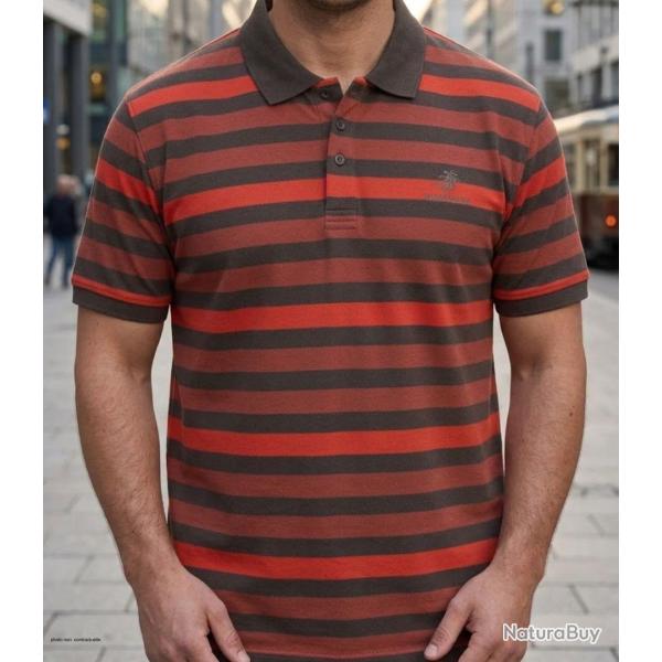Polo WINCHESTER RANNOCK2 en coton piqu� l �l�gance d�contract�e au coloris chaleureux