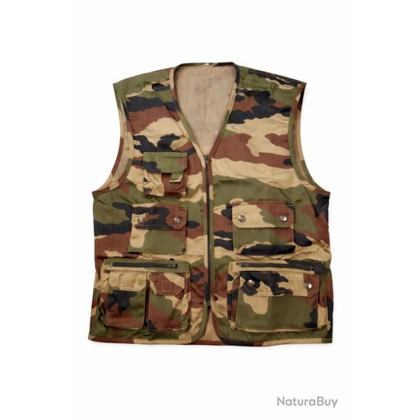 Gilet Sans Manches Camouflage Multi Poches Taille M Neuf (0027) - 1� sans prix de r�serve