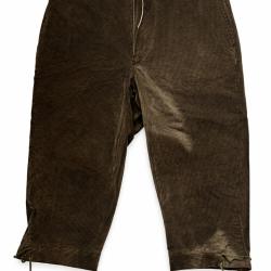 Pantacourt Charles Dubourg En Velours Couleur Marron Taille 50 (153) - 1� sans prix de r&eacute;serve