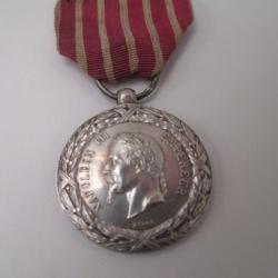 une m&eacute;daille en argent napoleon III campagne d'italie
