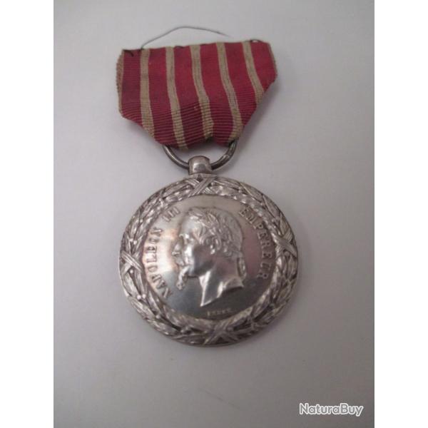 une m�daille en argent napoleon III campagne d'italie