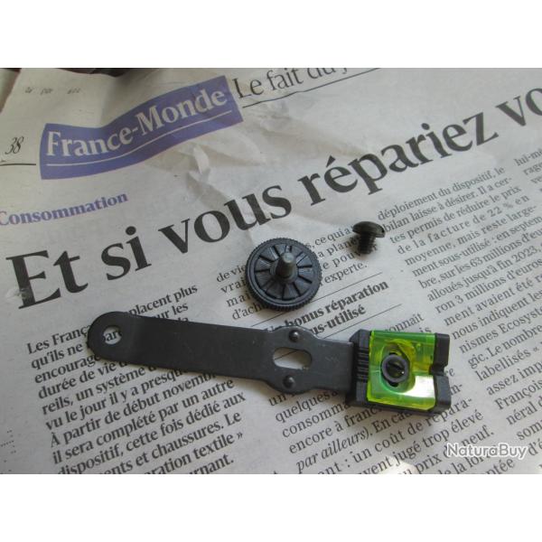 Hausse Fluo Cometa 220 + vis de fixe et molette (C5)