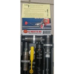 Jeu d'outils Lee calibre 222 remington avec si&egrave;geur microm&egrave;trique 090501 90501
