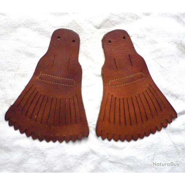 Paire de protections en cuir pour dessus des chaussures