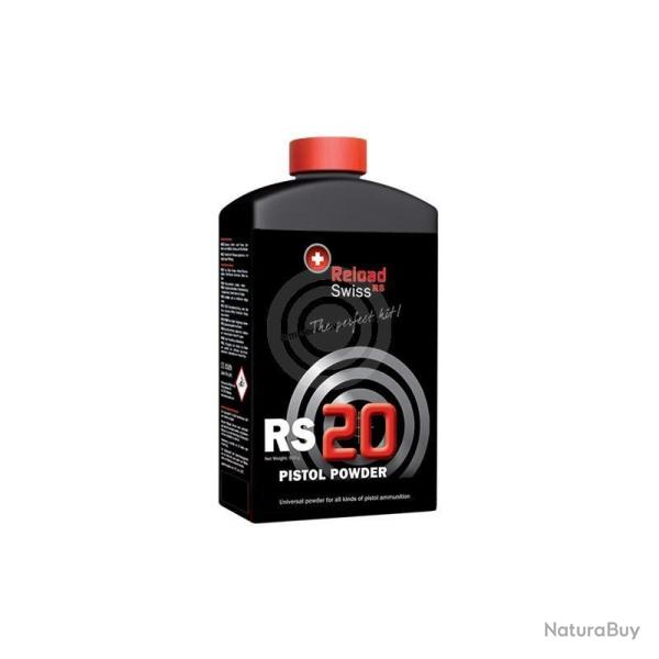 Poudre Reload Swiss RS20 Pistol Powder