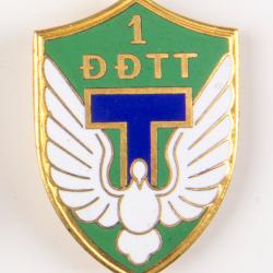 Insigne Indochine 1&egrave;re Compagnie de Transmissions de l'arm&eacute;e vietnamienne