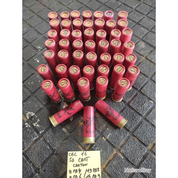 50 CARTOUCHES CAL 16  " ECLAIR "
