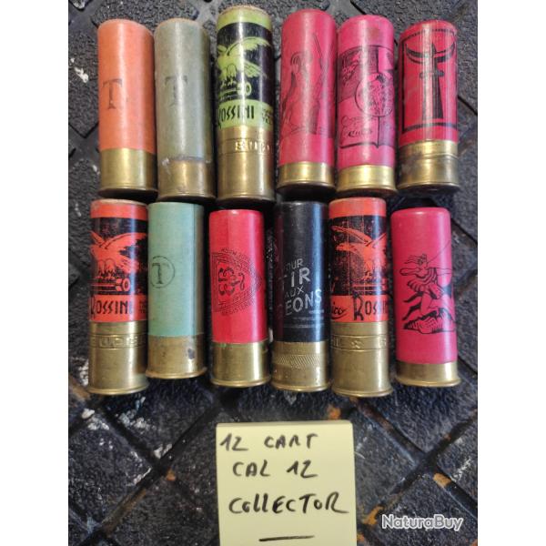 12 CARTOUCHES COLLECTOR CALIBRE 12
