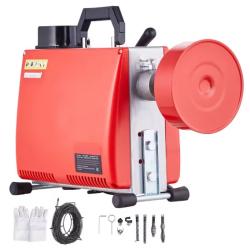 Machine de nettoyage de canalisations 250W tari&egrave;re serpent d'&eacute;gout &eacute;lectrique alimentation manuelle