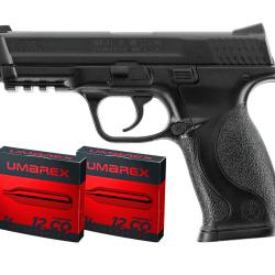 PACK SMITH & WESSON M&P 40 4.5 + 2 BTS CO2 UMAREX PAR 5