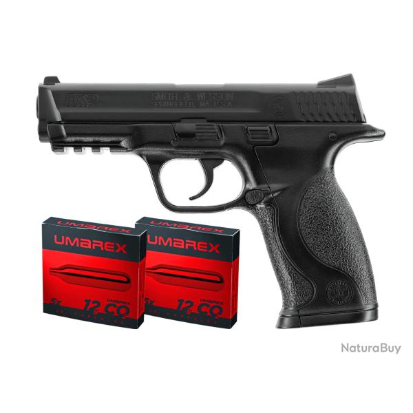 PACK SMITH & WESSON M&P 40 4.5 + 2 BTS CO2 UMAREX PAR 5