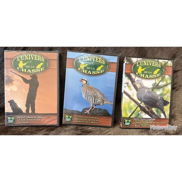 Lot de 3 DVD "L'Univers De La Chasse" Neuf (0028) - 1� sans prix de r�serve
