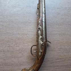 Grand Pistolet ancien &Eacute;poque XVIII&egrave;me si&egrave;cle