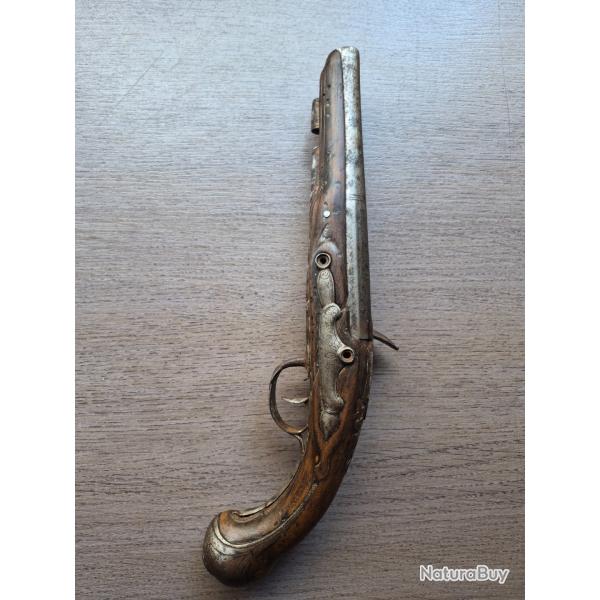 Grand Pistolet ancien �poque XVIII�me si�cle