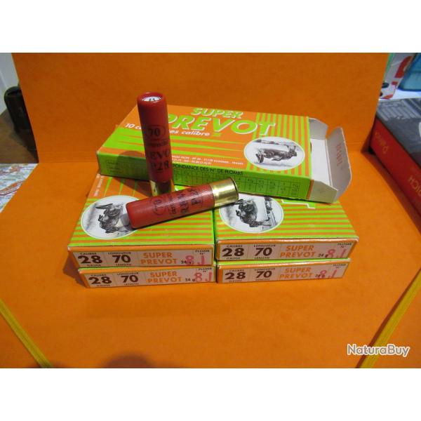 cartouches prevot cal 28/70 n� 8 BJ en 24GR