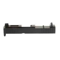 HAUSSE ET GUIDON AMERIGLO 1L Optic Comp, guidon avant stri&eacute; .220"F /.295"R pour GLOCK