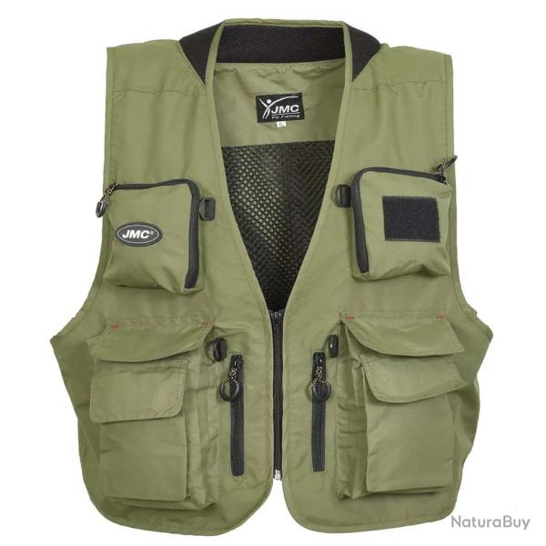 JMC - Gilet de p�che TRADITION V2 - Olive