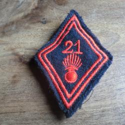 losange de bras 21 eme r&eacute;giment d'infanterie