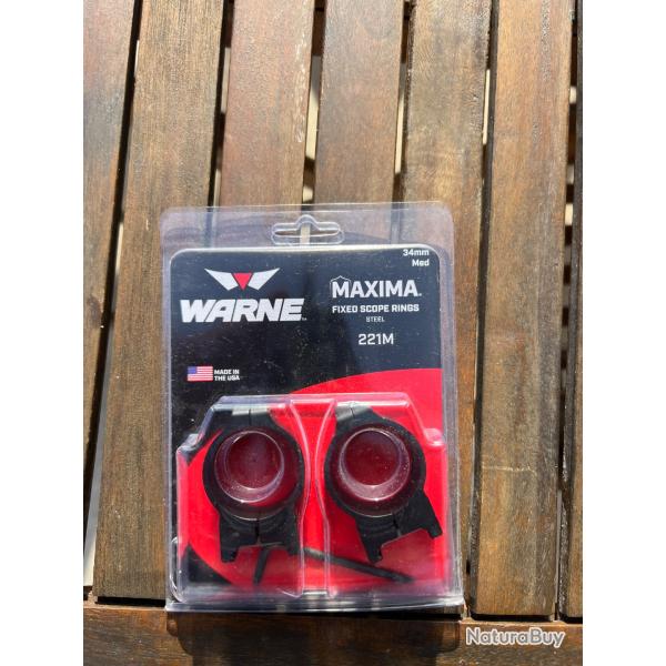 Collier acier warne 34mm