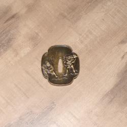 RARE TSUBA JAPONAIS EROTIQUE